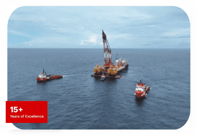 ENL offshore vessels operating at sea