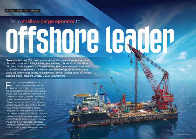 Eka Nusantara Line Featured by Inside Marine